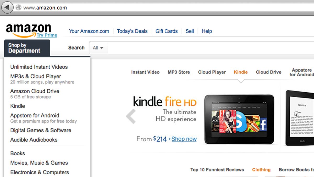 Amazon är sen tidigare stora med läsplattan Kindle.